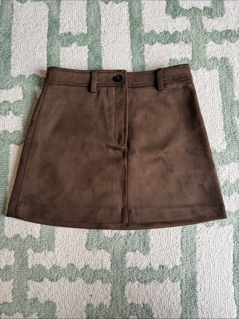 NWT H&M Brown Suede mini skirt